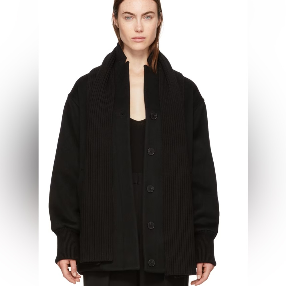 ALEXANDERWANG.T
Black Wool Scarf Coat
Size M
